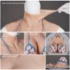 CRODRES S Cup Silicone Breastplate Realistic Breast Forms Crossdressing Big Boobs for Cosplay Transgender Drag Queen Cosplay,Brown view 4