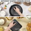 Cast Iron Scrubber with Pan Scraper, 316 Chainmail Scrubber, Upgraded Chain Mail Scrubber Sponge, Cast Iron Cleaner for Grill Pan Skillet Wok Carbon Steel, Dutch Oven Metal Brush Cleaning Kit, Black view 2