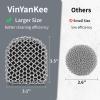 Cast Iron Scrubber with Pan Scraper, 316 Chainmail Scrubber, Upgraded Chain Mail Scrubber Sponge, Cast Iron Cleaner for Grill Pan Skillet Wok Carbon Steel, Dutch Oven Metal Brush Cleaning Kit, Black view 3