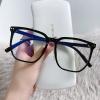 NOVESIXTDAT Oversized Reading Glasses for Men Women, Sturdy TR Blue Light Blocking Computer Readers, Large Anti Glare Eyeglasses (Color : Black, Size : +100) view 1