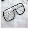 LTSRLL Oversized Aviator Reading Glasses, Large Square Anti Glare Computer Goggle, Blue Light Blocking Readers Eyeglasses (Color : Black, Size : +0.00) view 1