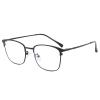 LTSRLL Classic Metal Reading Glasses Blue Light Blocking Glasses, Anti Eyestrain Computer Readers, Gaming/TV Glasses Women (Color : Black, Size : +100) view 1
