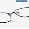LTSRLL Classic Metal Reading Glasses Blue Light Blocking Glasses, Anti Eyestrain Computer Readers, Gaming/TV Glasses Women (Color : Black, Size : +100) view 4