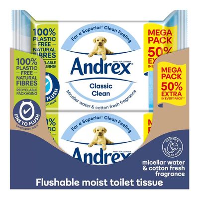 Andrex Classic Clean Washlets (10)