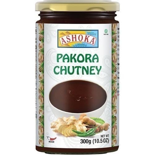 Ashoka Chutney Pakora 300g - Dipping Sauce - Compliment with Any Indian Dishes  Unique and Pungent Flavour  Makes Your Food Tantalizing and Delicious (Pack of 1)