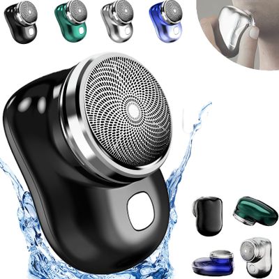 Camic Glidex Portable Mini Electric Shaver, 2023 New Mini Shaver Portable Electric Shaver, Pocket Portable Electric Shave, Pocket Size Waterproof Razor Washable Portable (1 PC Black)