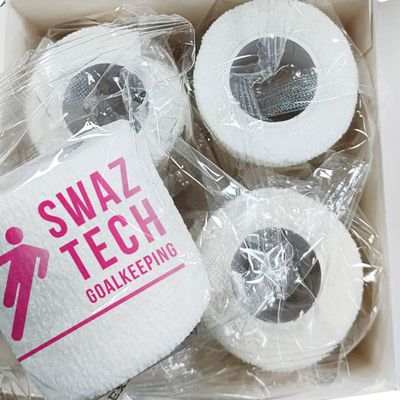 8 Rolls Of Swaz Tech Cohesive Tape, Goalkeeper Wrist Tape, Goalkeeper Finger Tape,Shin Pad Tape, Compression Tape, Soft Ankle Tape, First Aid Tape