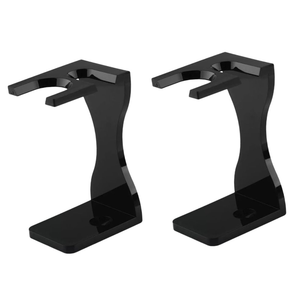 minkissy 2pcs Beard Brush Stand Holder for Men Shaving Brush Support Shaving Tool Stand Desktop