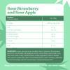 Candy Kittens Vegan Sweets Sour SHOX Strawberry & Apple  Plant-Based Vegan Treats with Fruity Flavours, Made with Real Fruit Juice  Ideal Snacks for Sweet Hampers & Pick and Mix  140g, Pack of 10 view 3