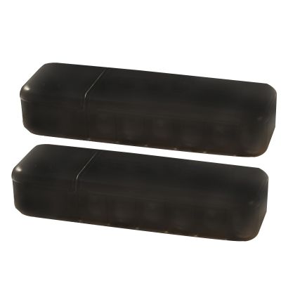MUQING Daily Disposable Contact Lens Boxes Storage Cases, 2 PCS Eye Contacts Lens Organizer Bin, High Capacity Storage for All Contact Lenses Cases and Other Daily Items (Black)
