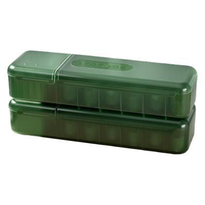 MUQING Colored Contact Lenses Cases Green Storage Box, Daily Cosmetic Contact Lenses Holder, 2 PCS Disposable Contact Lenses Organizer Box (Green)