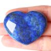 XIANNVXI 45mm Lapis Lazuli Crystal Heart Stone 1.8" Natural Lapis Lazuli Crystal Gemstone Polished Love Puff Palm Massage Stone Reiki Crystal view 1