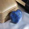 XIANNVXI 45mm Lapis Lazuli Crystal Heart Stone 1.8" Natural Lapis Lazuli Crystal Gemstone Polished Love Puff Palm Massage Stone Reiki Crystal view 2