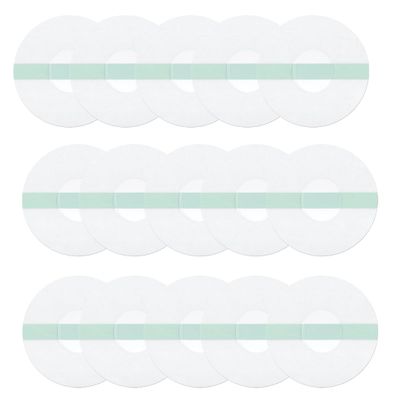 DAZISEN 15PCS Transparent Adhesive Patches - Freestyle Libre Sensor Covers Waterproof Breathable Sensor Patchs Glucose Monitor Patch for Swimming Bath