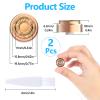 Facial Hair Remover Replacement Heads - Compatible with Gen 2 Finishing Touch Flawless Facial Hair Removal Tool, Facial Hair Remover Replacement Heads for Women, 2 Count, Rose Gold view 2
