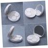 Healeved Marble Pattern Lens Case Holder for Contact Lenses Portable Lens Container Mirror for Travel and Home Use Stylish Eyewear Storage Box view 1