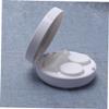Healeved Marble Pattern Lens Case Holder for Contact Lenses Portable Lens Container Mirror for Travel and Home Use Stylish Eyewear Storage Box view 3