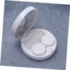 Healeved Marble Pattern Lens Case Holder for Contact Lenses Portable Lens Container Mirror for Travel and Home Use Stylish Eyewear Storage Box view 4