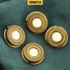 VRMETA 4 PCS Shaver Head Replacement Blades for Skull Pitbull Carver PRO 4 Electric Razor Replacement heads (Gold) view 2