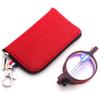 Lanomi Portable Folding Reading Glasses Round Women Men Blue Light Blocking Readers Plastic Compact Mini Pocket Eyeglasses with Bag Case Red 3.0 view 1