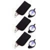 Lanomi Portable Folding Reading Glasses Round Women Men Blue Light Blocking Readers Plastic Compact Mini Pocket Eyeglasses with Bag Case 3 Pairs Black 1.0 view 1