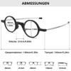 Lanomi Portable Folding Reading Glasses Round Women Men Blue Light Blocking Readers Plastic Compact Mini Pocket Eyeglasses with Bag Case 3 Pairs Black 1.0 view 2