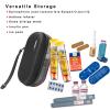 RLSOCO EpiPen Carrying Case,Travel Medicine Kit for 2 Epi Pens,Auvi-Q, Anti-Histamine, Allergy Medicine Essentials, Inhaler Asthma Relief/Insulin Pen Travel Organizer (Case Only) - Black view 4