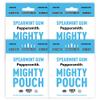 Peppersmith - British Spearmint Gum - 100% Plant Based Xylitol - Breath Freshener - Sugar Free Gum - Benefits Oral Health - Mighty Pouch - Pack of 4 view 1