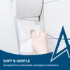 Andarta - 2Ply Jumbo White Toilet Rolls with 76mm Core - Pack of 6 High Capacity Toilet Roll - 300m Per Roll - Made from Recycled Materials - Suitable for All Jumbo Dispensers - Bulk Toilet Roll view 3