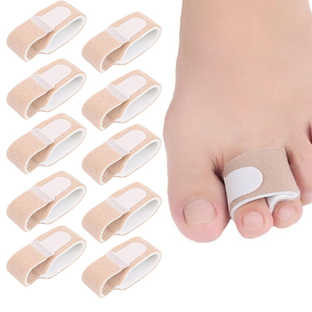 10 Pcs Hammer Toe Straightener Non-Slip Hammer Toe Corrector for Comfortable Wearing Experience Treating Overlapping Hammer Crooked Protect Toes from Secondary Trauma and Broken Toes