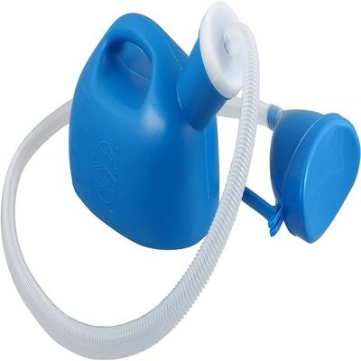 1pc Pee Thick Spill Women Portable Large Car Potty and Urinal Long Vehicle- Mounted for with Chamber Capacity Urine Blue Unisex Incontinence Barrel Practical Patient Tube