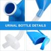 1pc Pee Thick Spill Women Portable Large Car Potty and Urinal Long Vehicle- Mounted for with Chamber Capacity Urine Blue Unisex Incontinence Barrel Practical Patient Tube view 2