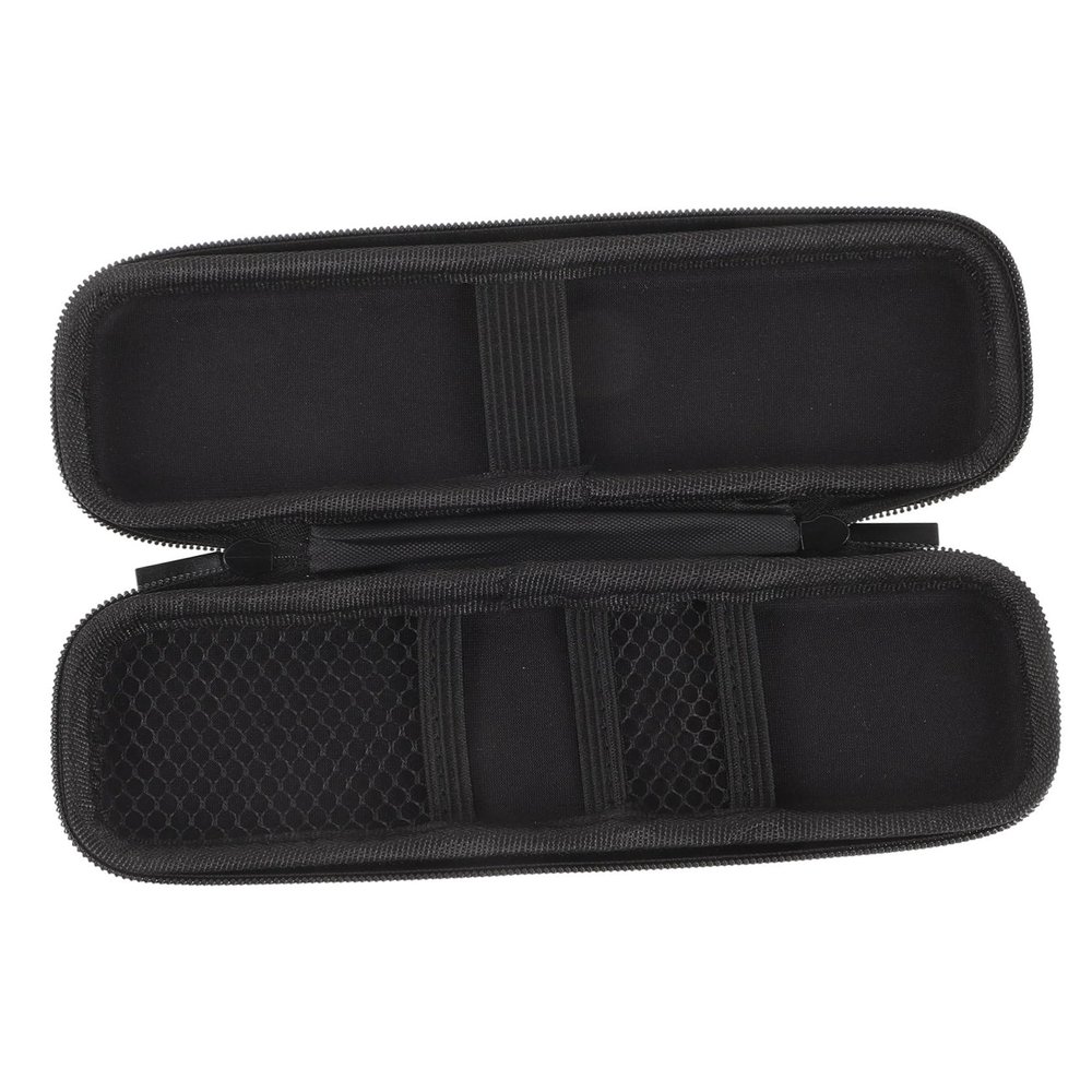 LALAFINA Sturdy Eva Electric Toothbrush Case Mesh Pocket Black Small Size for Travel Portable Toothbrush Holder Travel Size Toiletries Storage