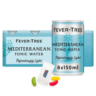 Fever Tree Refreshingly Premium Tonic Water 8x150ml Assorted Flavours Cans Mini Cans Boxed Treatz
