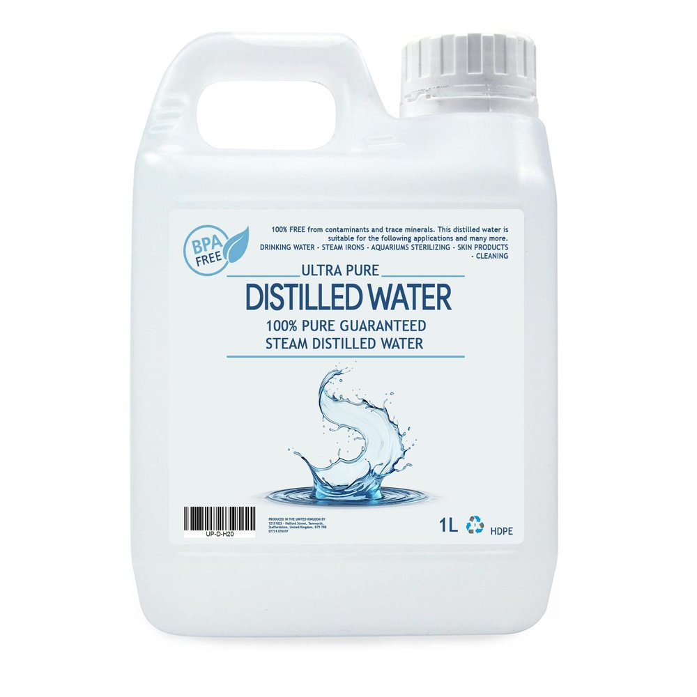 Premium Purified Water - Distilled Water - 120ml - High Purity Water (Distilled, 120ml)