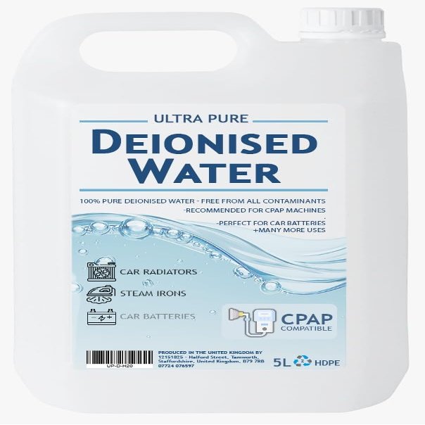 Premium Purified De-ionized Water | 120ml | High Purity Water (Deionised, 120ml)