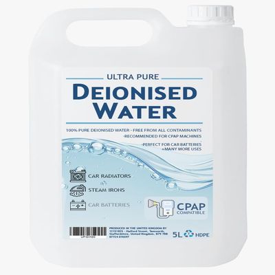 Premium Purified De-ionized Water - 10L - High Purity Water (Deionised, 10Ltr)