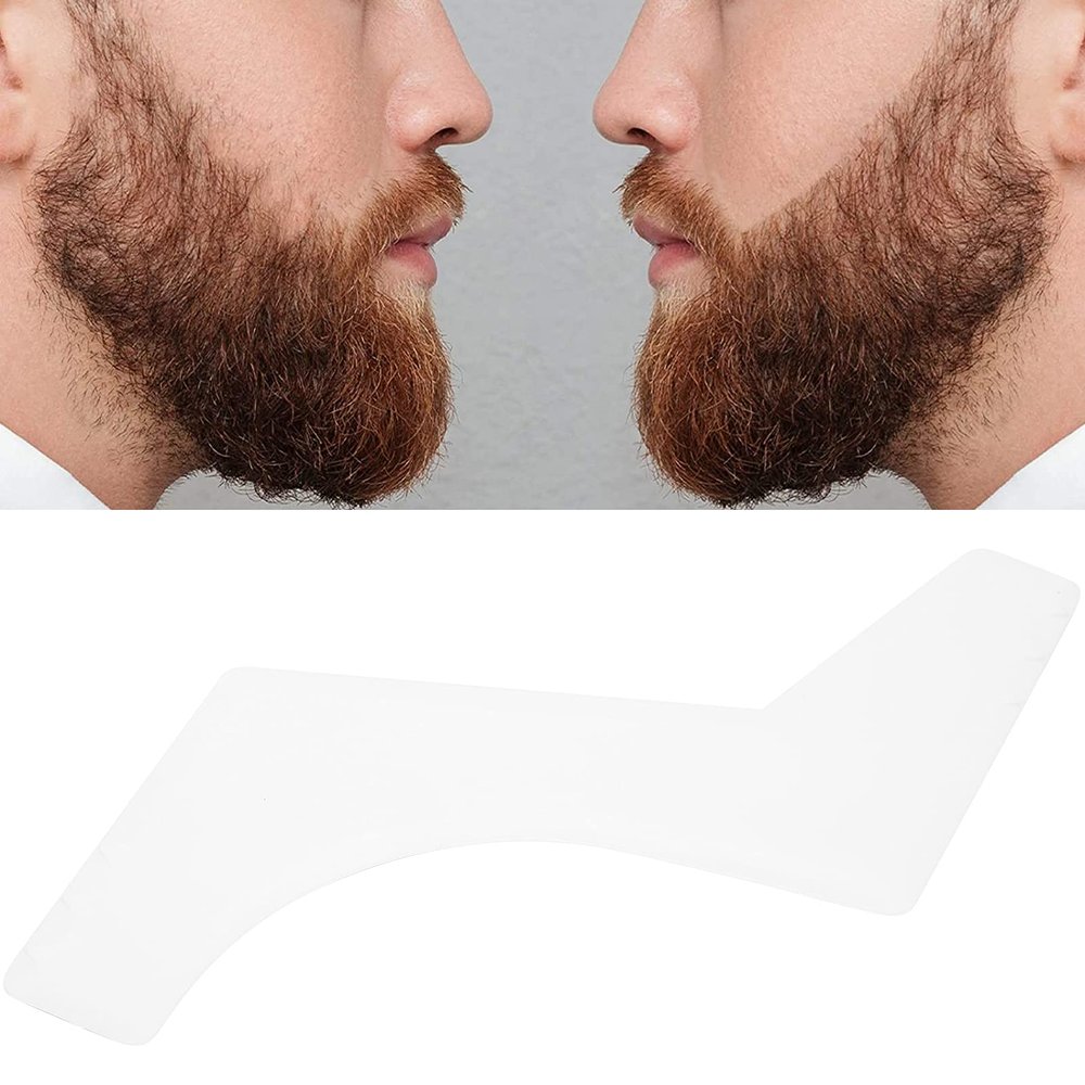 Beard Guide Template, Curved Design Firm and Sturdy Beard Shaping Template for Home for Hair Salon for Business Trip for Travel