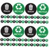 Alipis 4sets PVC Recycling Sticker for Trash Can Rubbish Can Label Waste Sorting Sticker for Kitchen Garbage Classification view 1