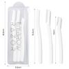 SUSNUAN 3PCS Eyebrow Razor Set, Face Razors for Women, Eyebrow Razor Shaper Eyebrow Trimmer Facial Hair Peach Fuzz Remover, White view 3
