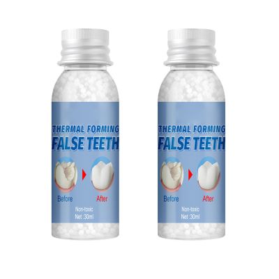 Wttfc Temporary Tooth Repair Beads, Temporary Tooth Filling Repair Kit, Replacement Dental Repair Tools for Fake Teeth, Dental Repair Kit, Moldable False Teeth, Tooth Filling Repair Kit, 60g