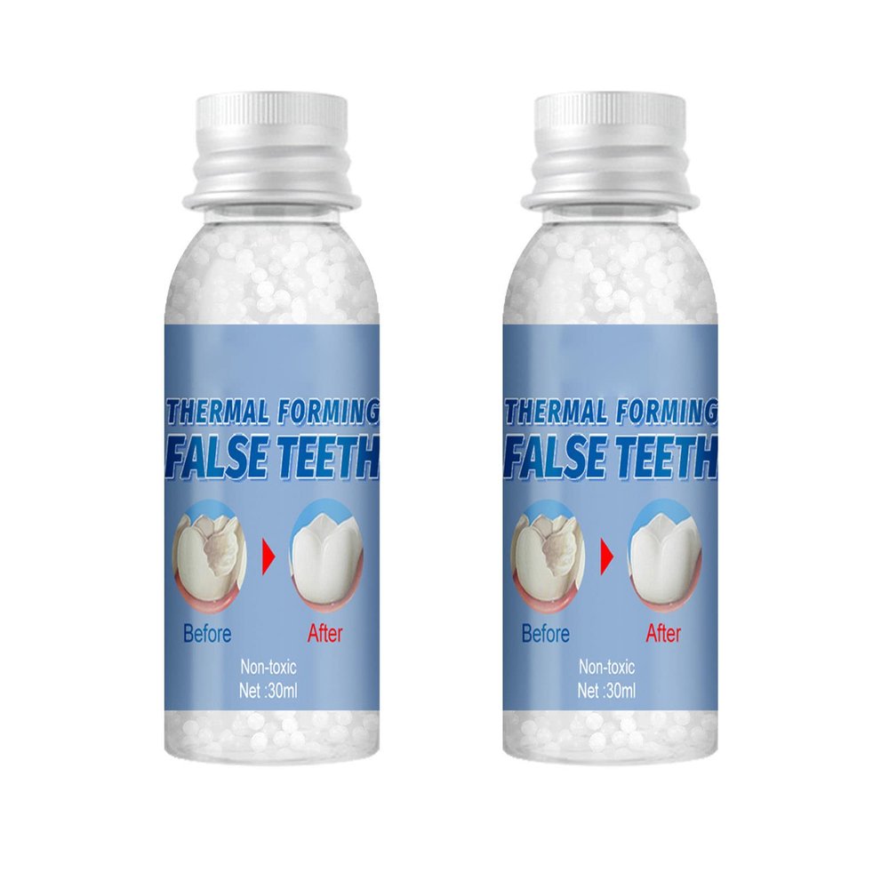 Wttfc Temporary Tooth Repair Beads, Temporary Tooth Filling Repair Kit, Replacement Dental Repair Tools for Fake Teeth, Dental Repair Kit, Moldable False Teeth, Tooth Filling Repair Kit, 60g