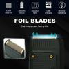 Electric Razor for Men's, Professional Men's Razor Electric Shaver Mini Beard Trimmer Shaving Machine Foil Blade Trimmer USB Rechargeable (Color : Black with box) view 2