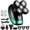 Electric Razor for Men's, 5 In 1 Men's Rechargeable Bald Head Electric Shaver 5 Floating Heads Beard Nose Ear Hair Trimmer Razor Clipper Facial Brush view 1