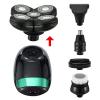 Electric Razor for Men's, 5 In 1 Men's Rechargeable Bald Head Electric Shaver 5 Floating Heads Beard Nose Ear Hair Trimmer Razor Clipper Facial Brush view 2