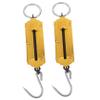 Toddmomy 2pcs Portable Hook Scale Hanging Spring Fish Scale Handheld for Home Supplies and Kitchen Use for Weighing Luggage and Items view 1
