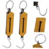 Toddmomy 2pcs Portable Hook Scale Hanging Spring Fish Scale Handheld for Home Supplies and Kitchen Use for Weighing Luggage and Items view 3