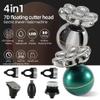 Electric Razor for Men's, 4 In 1 Rechargeable 7D Floating Cutter Head Electric Shaver/Bald Machine Men's Body Trimmer Facial Electric Razor Balde Shaving (Color : Silver-4in1-Box) view 2