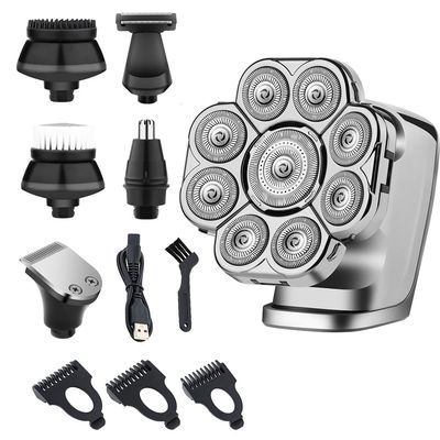 Electric Razor for Men's, 9D Head Shavers For Bald Men Bald Head Shavers For Men Cordless Rechargeable LED Mens Head Razors For Bald Ipx 7 Waterproof