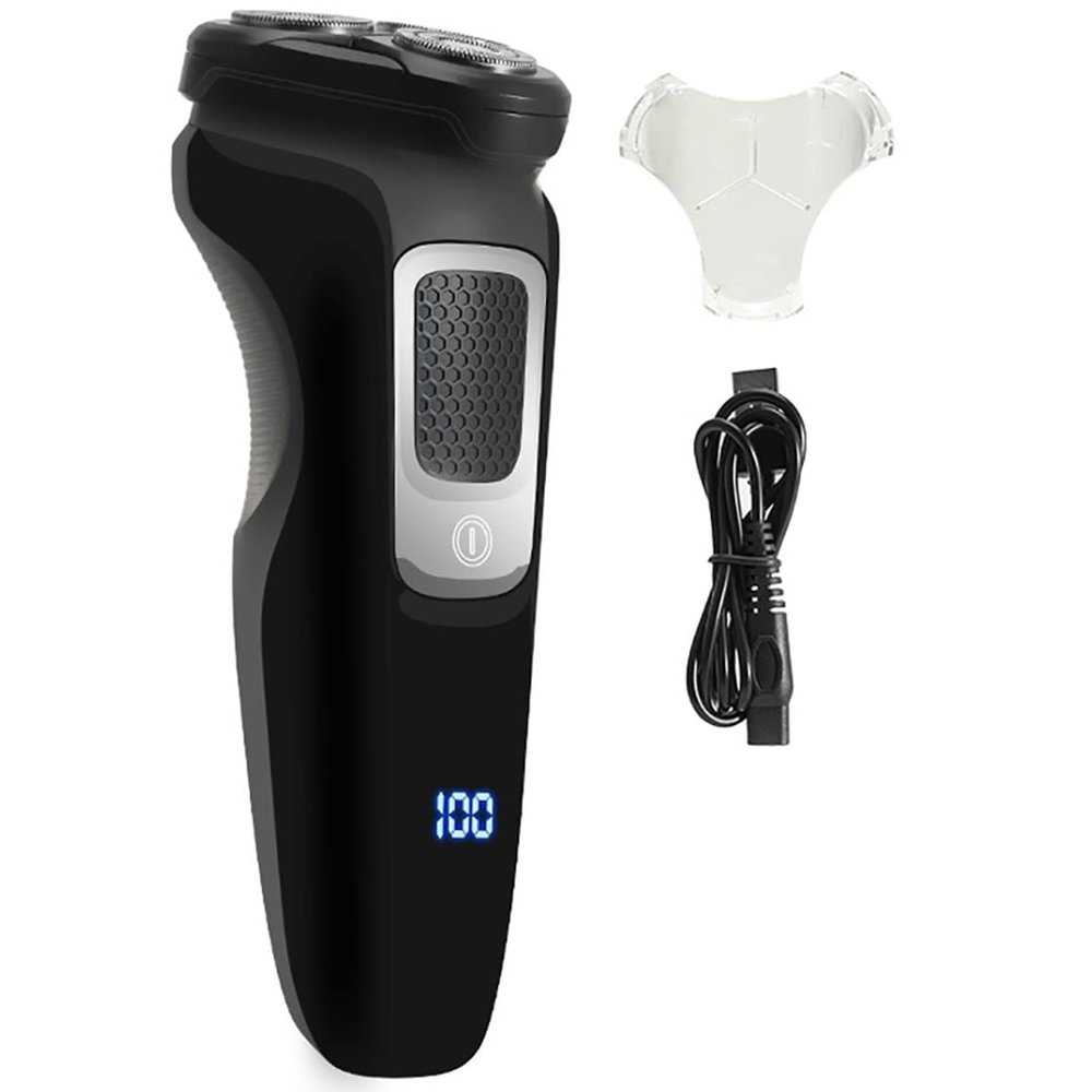 Electric Razor for Men's, Electric Shaver Whole Body Washable Rechargeable Electric Razor Shaving Machine For Men Beard Hair Trimmer Wet-Dry Dual Use